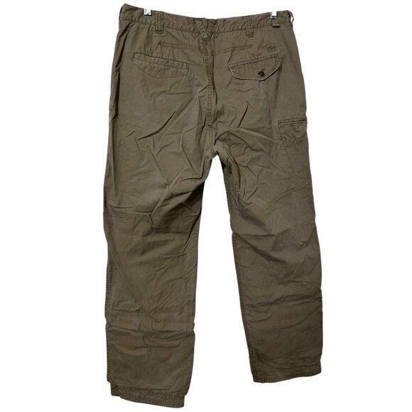 REI Brown Pants - Pockets Lined Outdoor Hiking Utility Workwear - Men's 36 X 32 - Picture 2 of 8